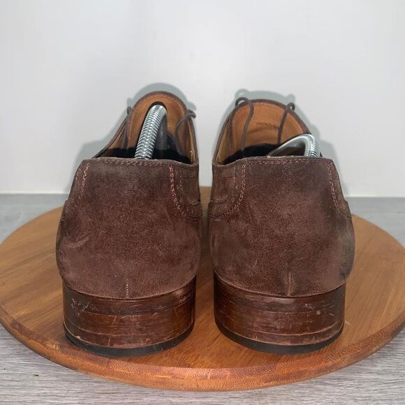 MAGNANNI 13739 Men's 13 M Medallion Cowhide Cap Toe Leather Brown Dress Shoes - Picture 6 of 11